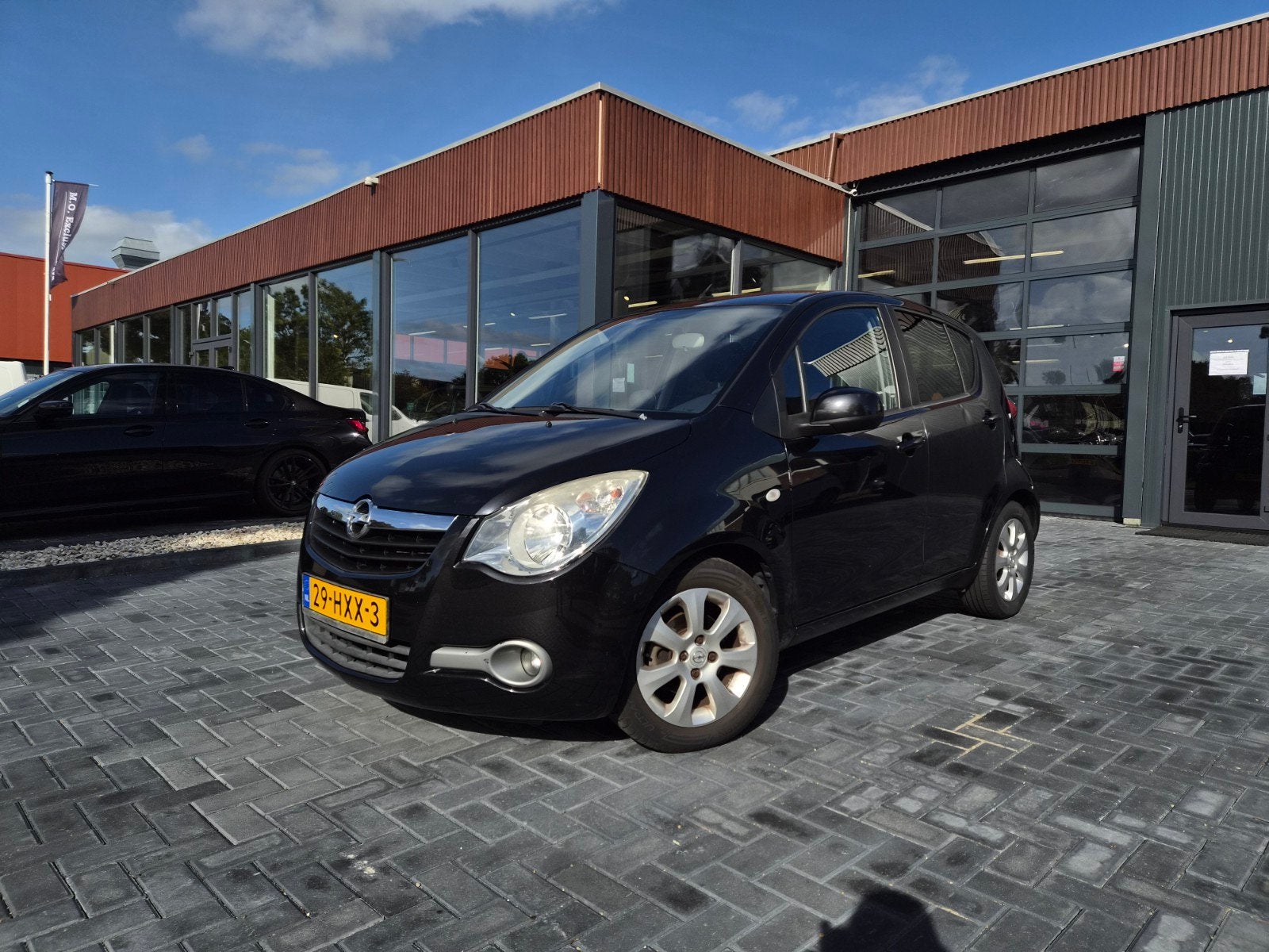 Opel Agila 1.2 16V 2009 Zwart Airco Stuurbekrachtiging APK, Auto's, Voorwielaandrijving, Stof, 40 €/maand, 965 kg