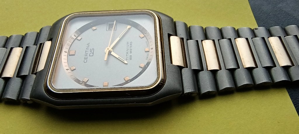 Certina DS -Titanium  vintage horloge, Overige merken, Gebruikt, Polshorloge, Ophalen of Verzenden