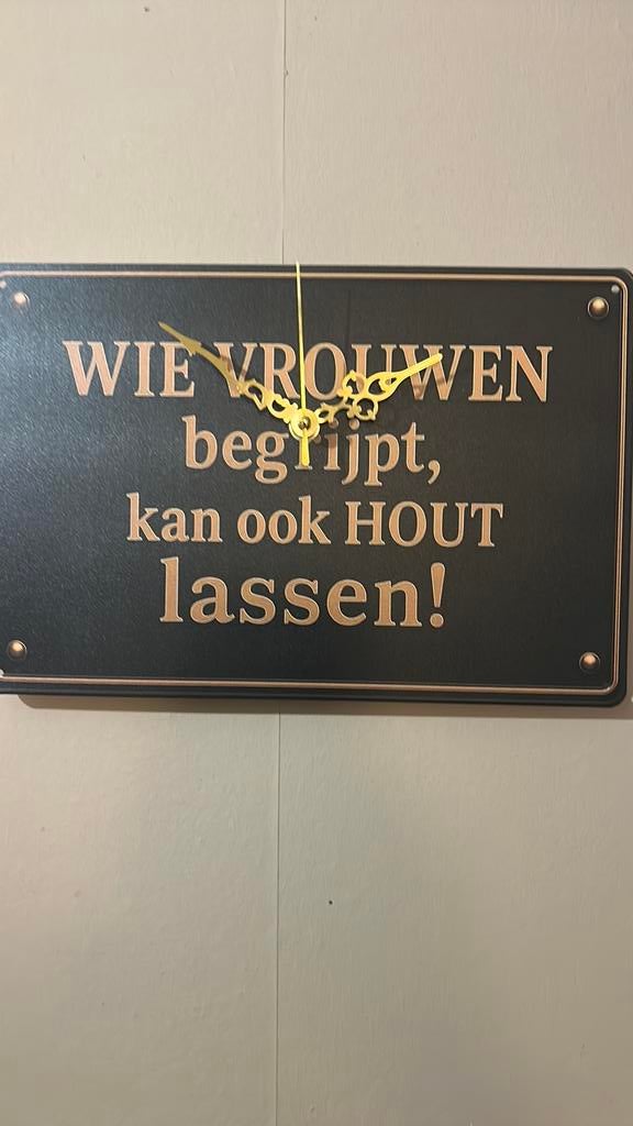 Klokje op spreuk, Ophalen of Verzenden, Nieuw