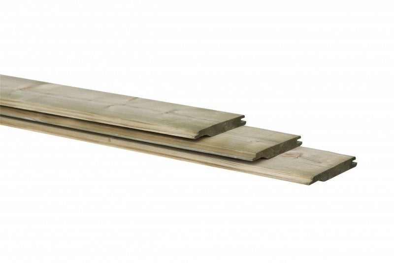 Exclusief Rabatdelen Geïmpregneerd 18x145 mm 45/3.00 mtr, Ophalen, Nieuw, 250 cm of meer, Planken