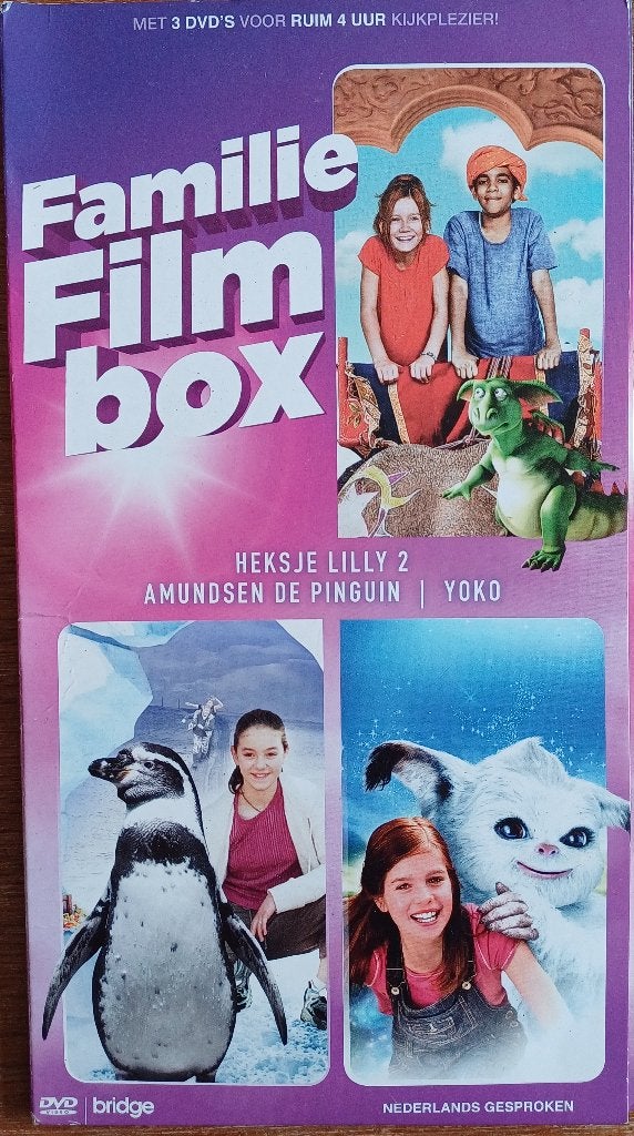 DVD Familie Film Box: Heksje Lilly 2; Yoko; Amundsen de ping, Cd's en Dvd's, Dvd's | Kinderen en Jeugd, Avontuur, Ophalen of Verzenden