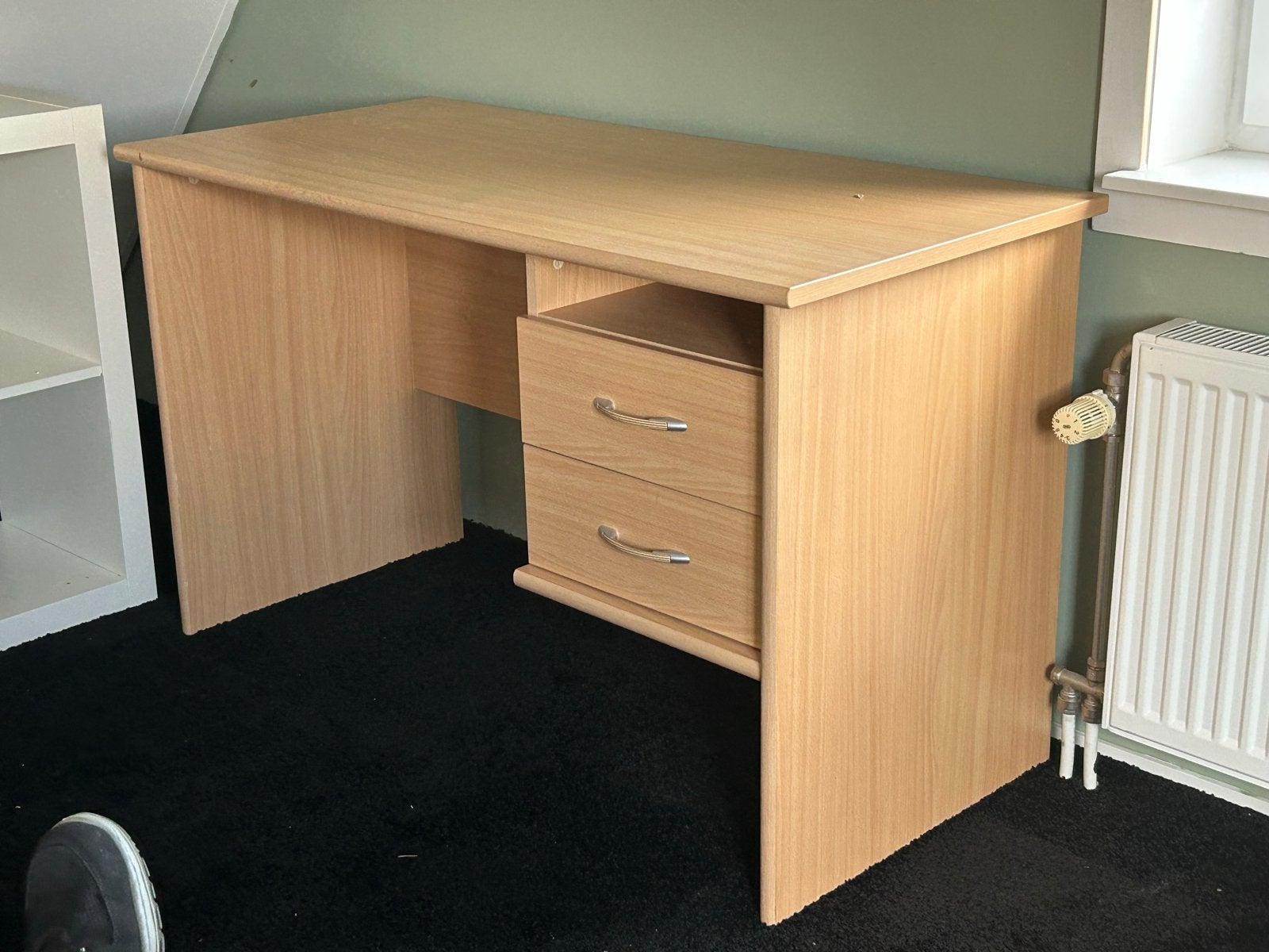 Bureau, boekenkast en ladeblok op wielen, Ophalen, Gebruikt, Met lades, Spaanplaat of MDF