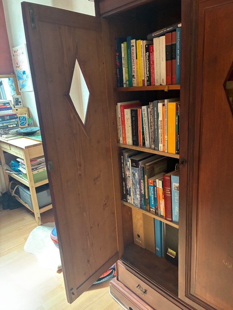 Boekenkast, Ophalen, Gebruikt, 150 tot 200 cm, Overige houtsoorten