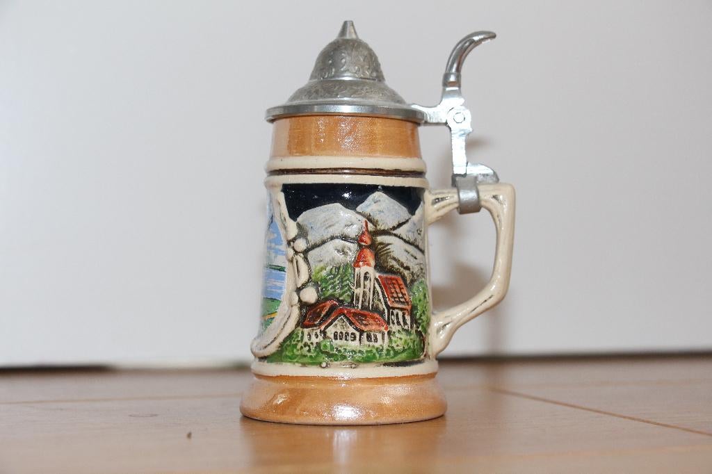 Stenen Duitse bierpul van Andernach am Rhein, Verzamelen, Biermerken, Ophalen of Verzenden, Zo goed als nieuw, Pul(len), Overige merken