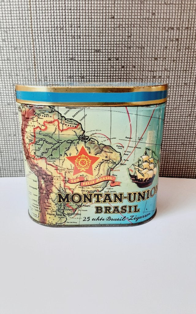 sigarenblik beushaus montan-union brasil, Verzenden, Overige