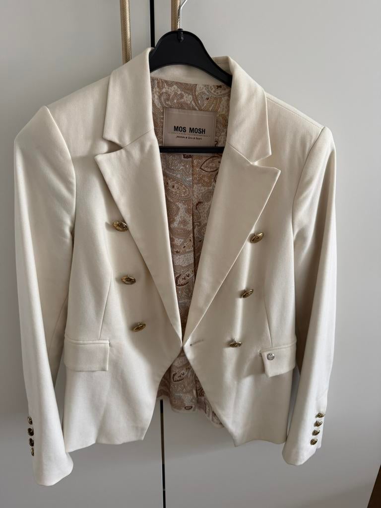 Mos Mosh blazer, Ophalen of Verzenden, Gedragen, Maat 34 (XS) of kleiner, Wit
