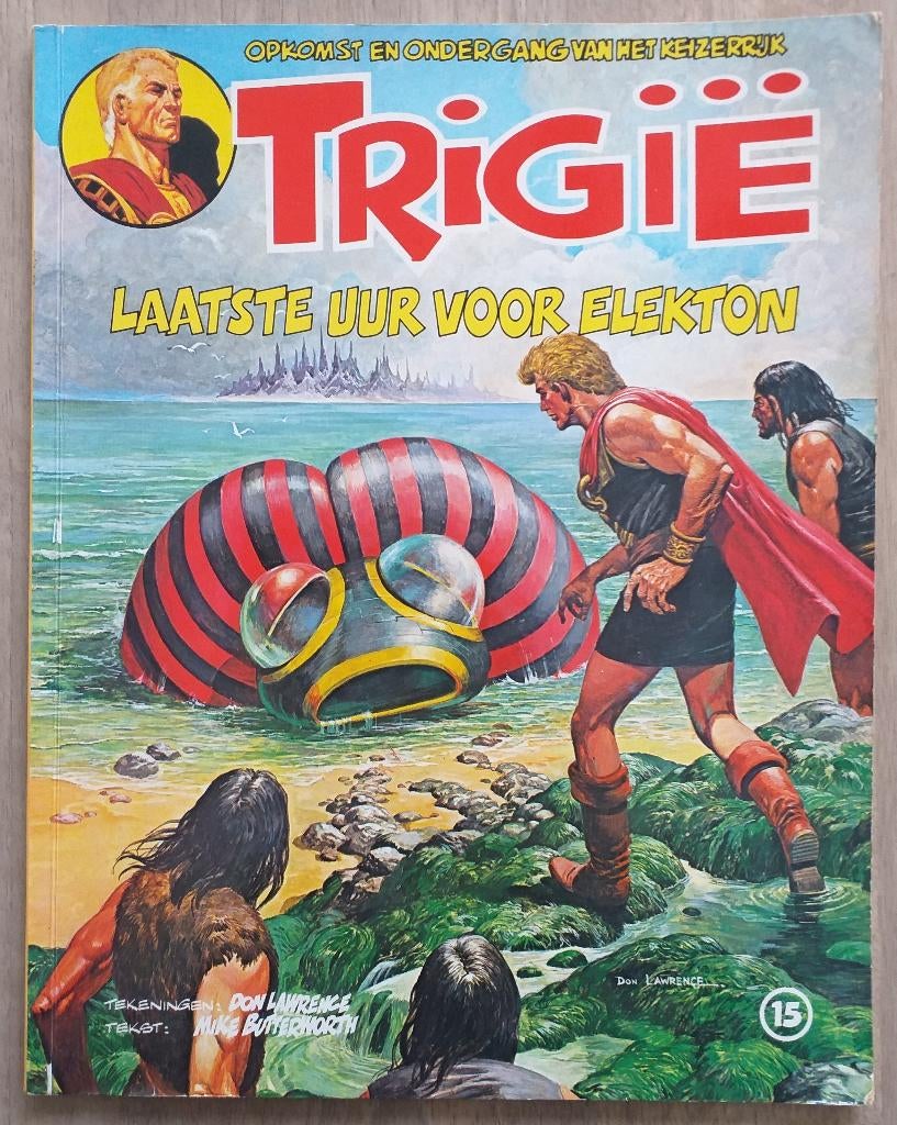 Het Keizerrijk Trigië. Laatste uur voor Elekton. 1980 1e dr., Gelezen, Verzenden, Eén stripboek, Butterworth, Mike
