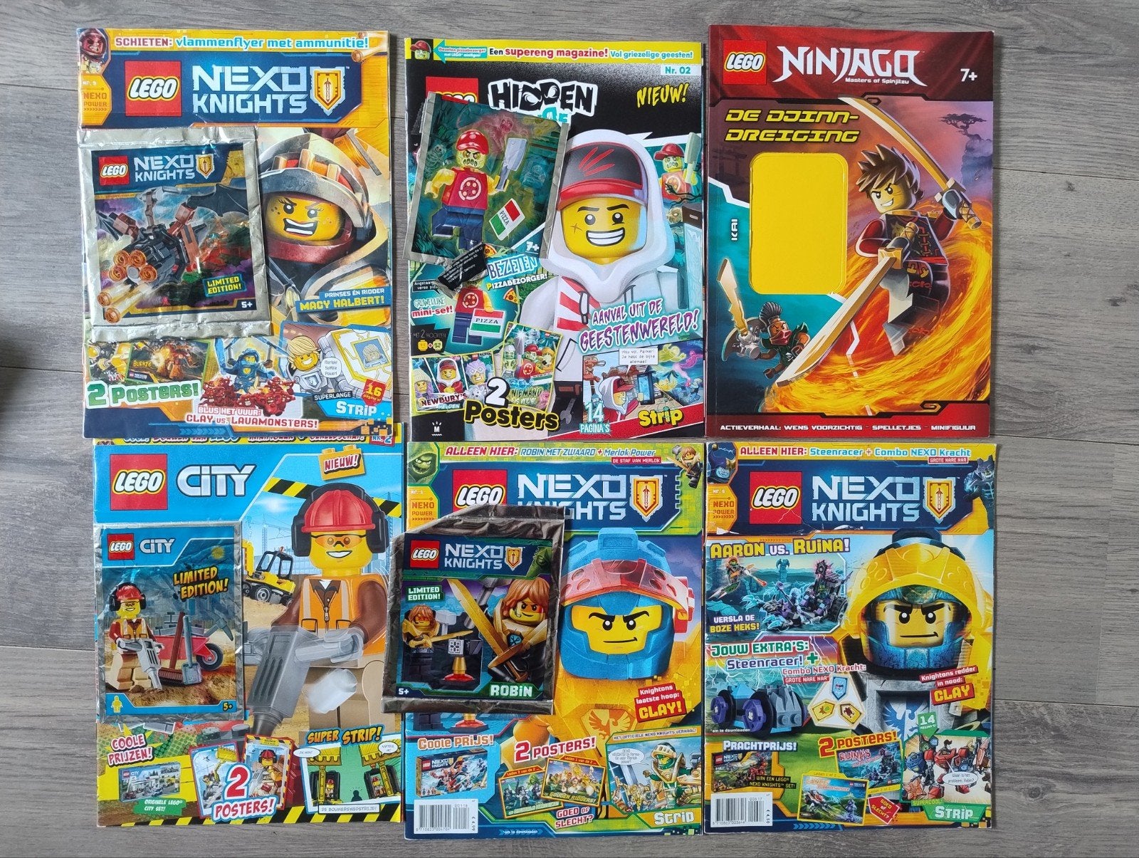Lego magazines: City, Hidden Side, Ninjago, Nexo Knights, Ophalen of Verzenden, Gelezen, Overige typen