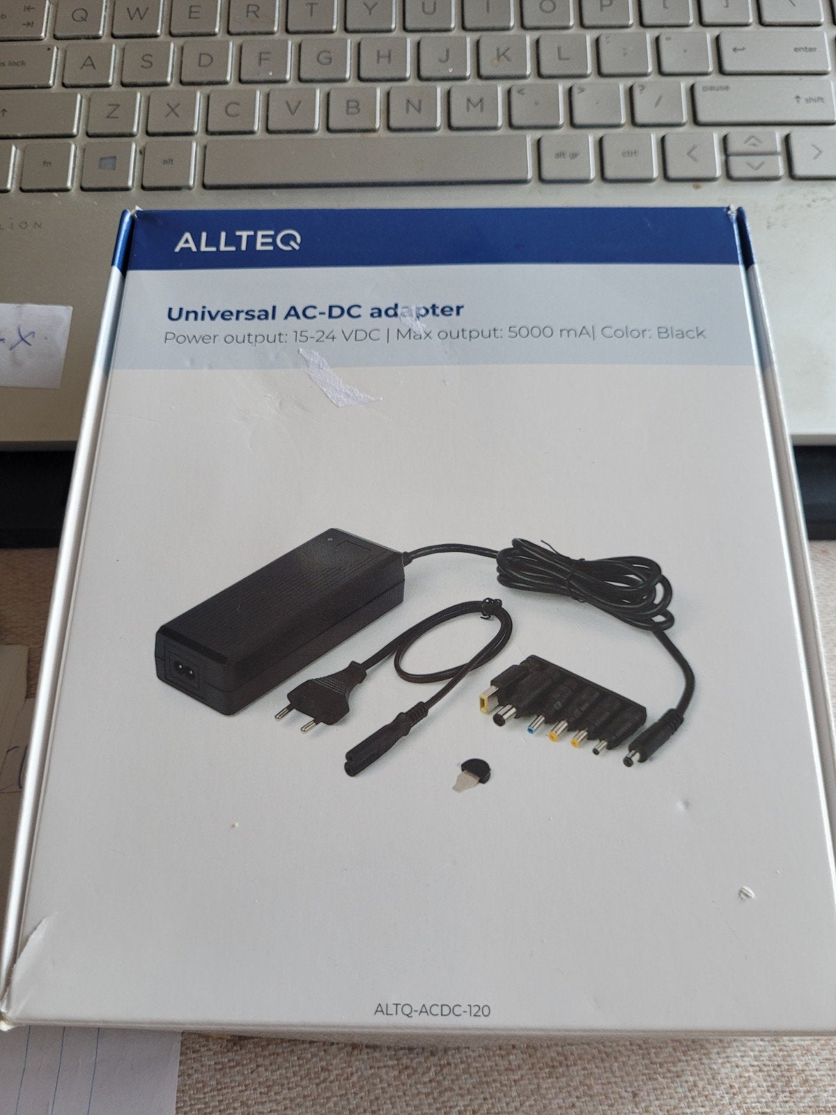 ALLTEQ Universele AC-DC Adapter 15-24V 5000mA Zwart, Ophalen of Verzenden, Nieuw, ALLTEQ