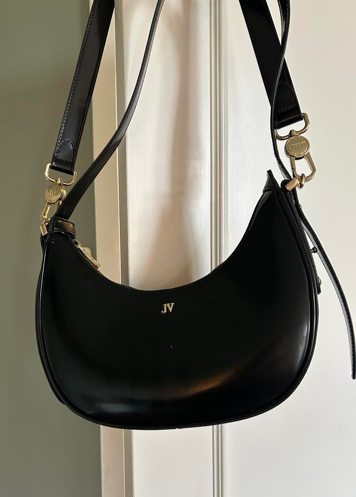 Zwarte JoshV, Josh V schoudertas, tas., Sieraden, Tassen en Uiterlijk, Tassen | Schoudertassen, Ophalen of Verzenden, Nieuw, Zwart