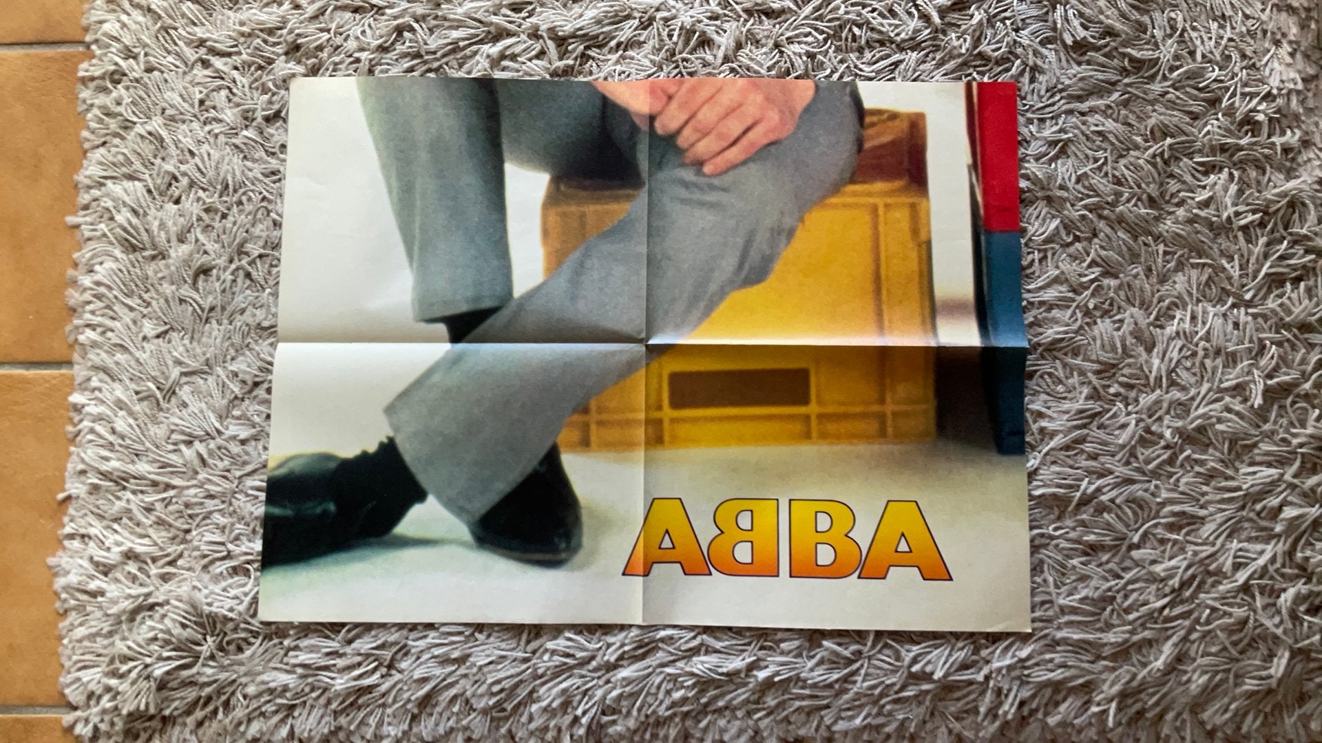 Deel Van Grote ABBA Poster, Verzamelen, Muziek, Artiesten en Beroemdheden, Ophalen of Verzenden, Zo goed als nieuw, Poster, Artwork of Schilderij