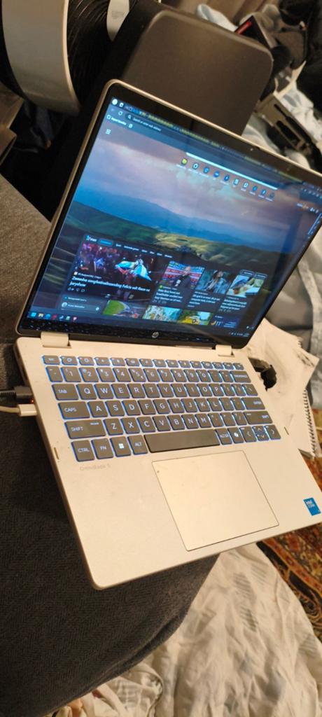 HP Omnibook 5 Flip & Touchscreen Laptop 14 fp0525nd, HP omnibook, 256 GB, 2 tot 3 Ghz, Qwerty