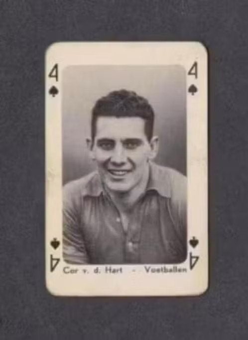 Speelkaart Voetbal Cor v.d. Hart Ajax Lille Fortuna., Ophalen of Verzenden, Zo goed als nieuw
