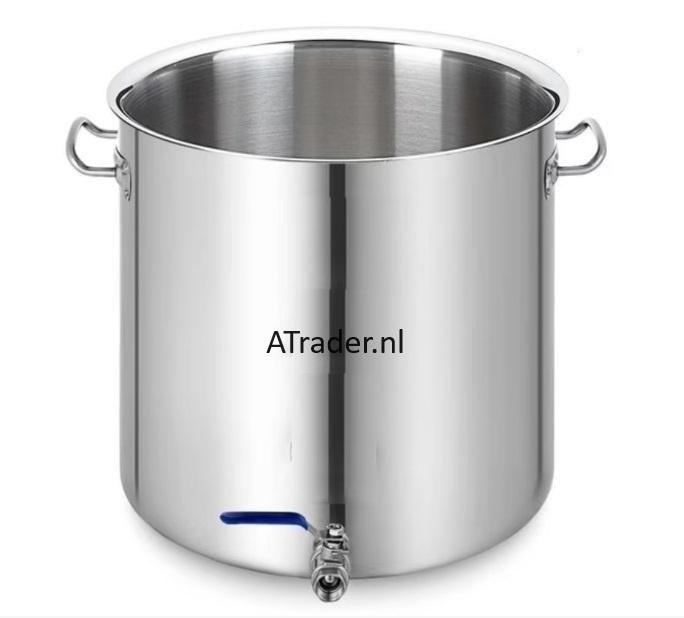RVS Soeppan – Kookpan – Brouwpan 71 liter | aftapkraan, Kookpan of Snelkookpan, Info@arader.nl, Nieuw, Ophalen of Verzenden
