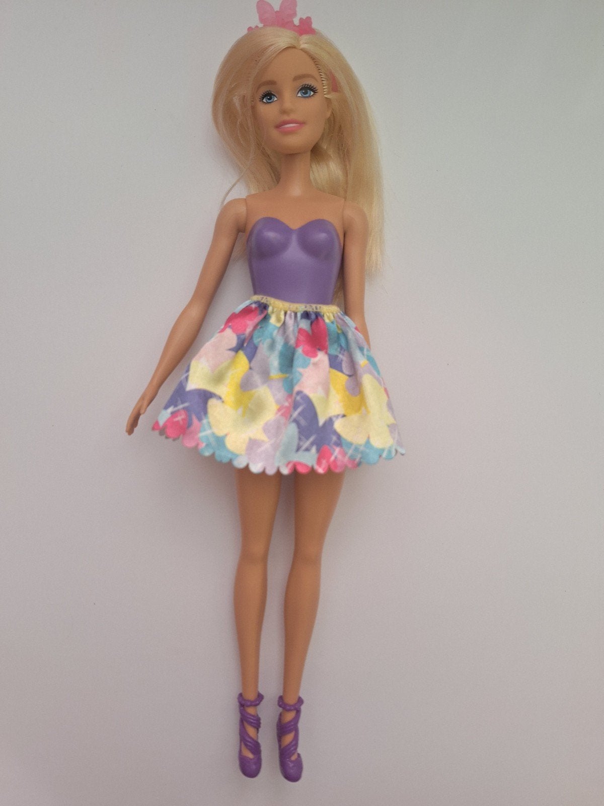 Barbie pop met vleugels en kroon, Ophalen of Verzenden, Gebruikt, Barbie