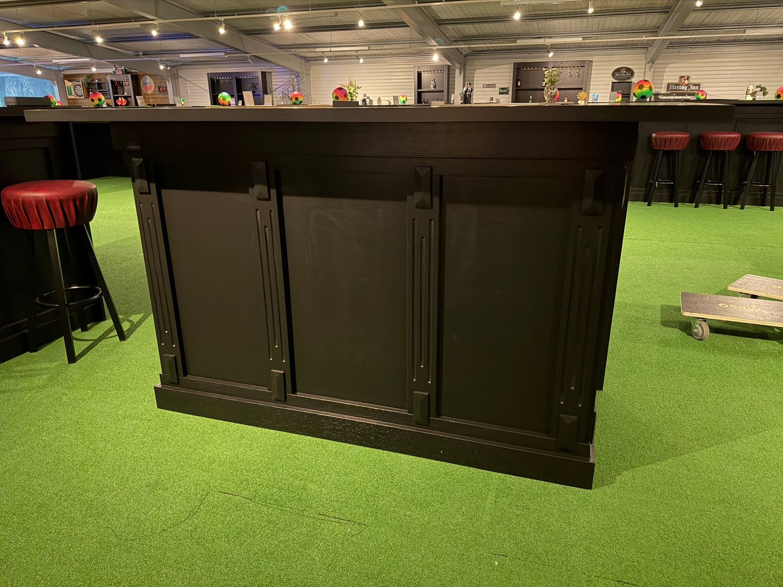 Zwarte bar / Bar toog / Mancave bar / Bar 2 meter, Ophalen, Info@123barren.nl, Nieuw, Open Einde 12, Musselkanaal