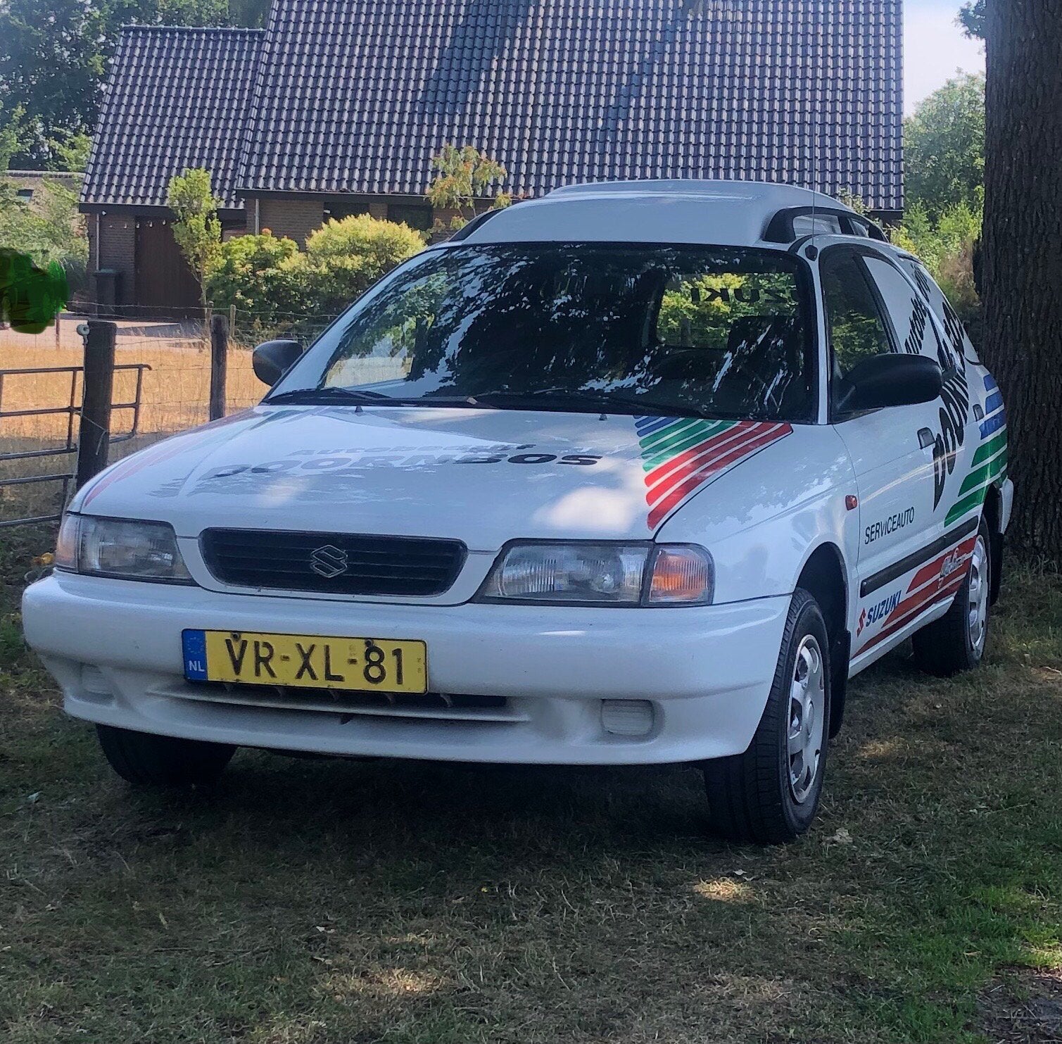 Suzuki Baleno 1.6 VAN 1997, Auto's, Voorwielaandrijving, Stof, 4 cilinders, Wit