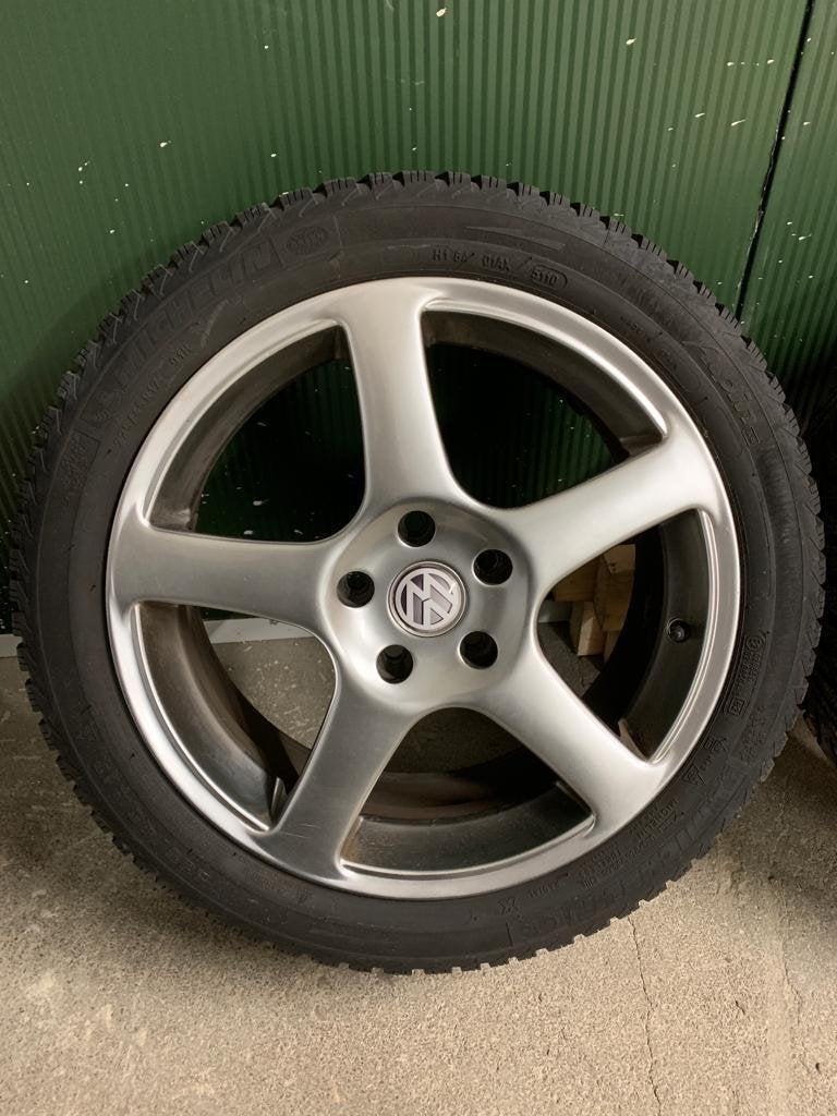 Winterset 5x112 Michelin Alpin 17 inch, Ophalen, Gebruikt, Volkswagen