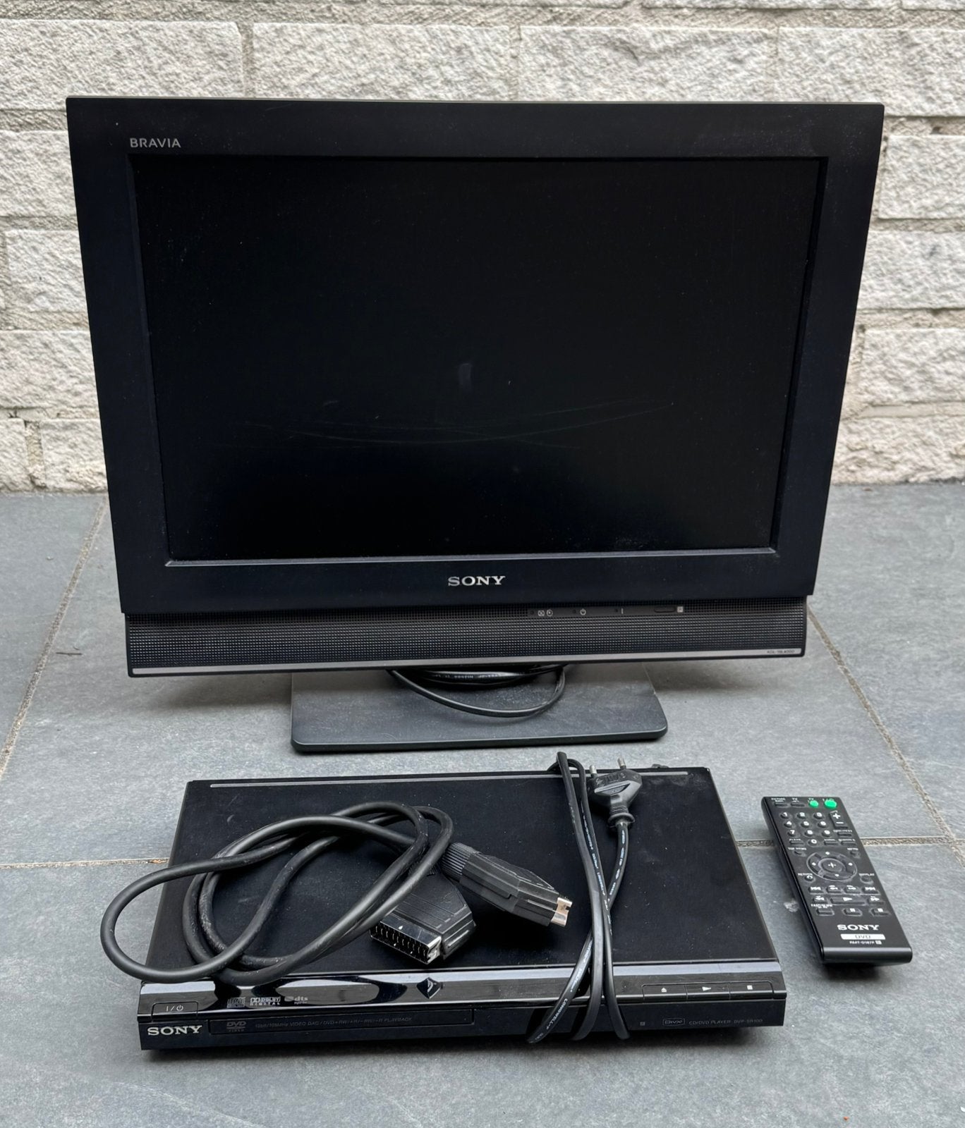 Sony Bravia TV + Sony DVD speler, Ophalen, 50 Hz, Zo goed als nieuw, Sony