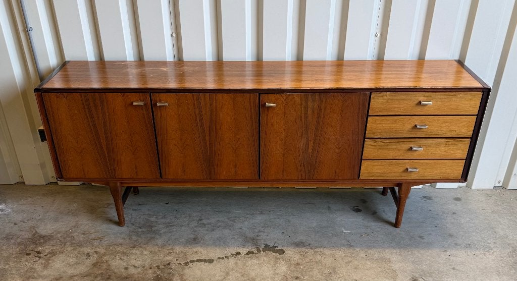 Vintage lowboard / dressoir  Fristho FD 1200 serie, Ophalen, Gebruikt, Overige materialen, Met deur(en)