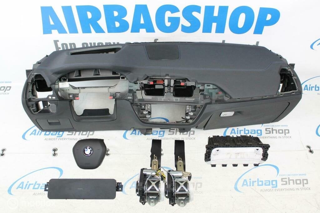 Airbag set Dashboard HUD blauw stiksels BMW X3 G01, Gebruikt, Ophalen of Verzenden