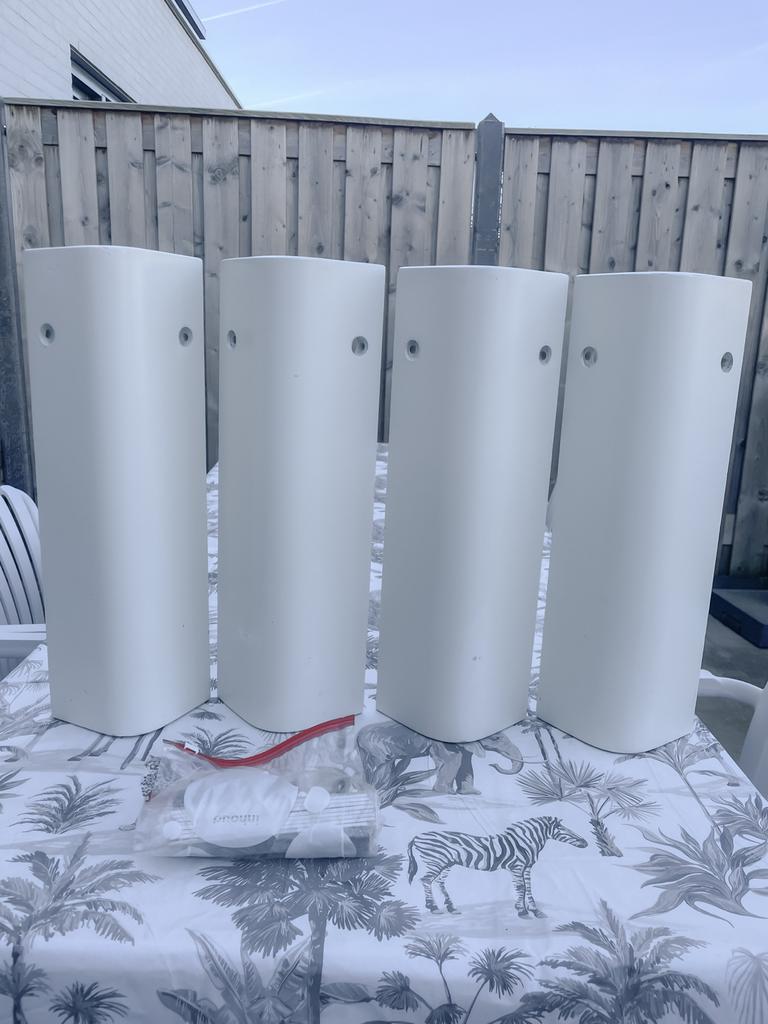 Auping Auronde poten wit 48cm incl. montagemateriaal, Ophalen, Gebruikt, Wit, Tweepersoons