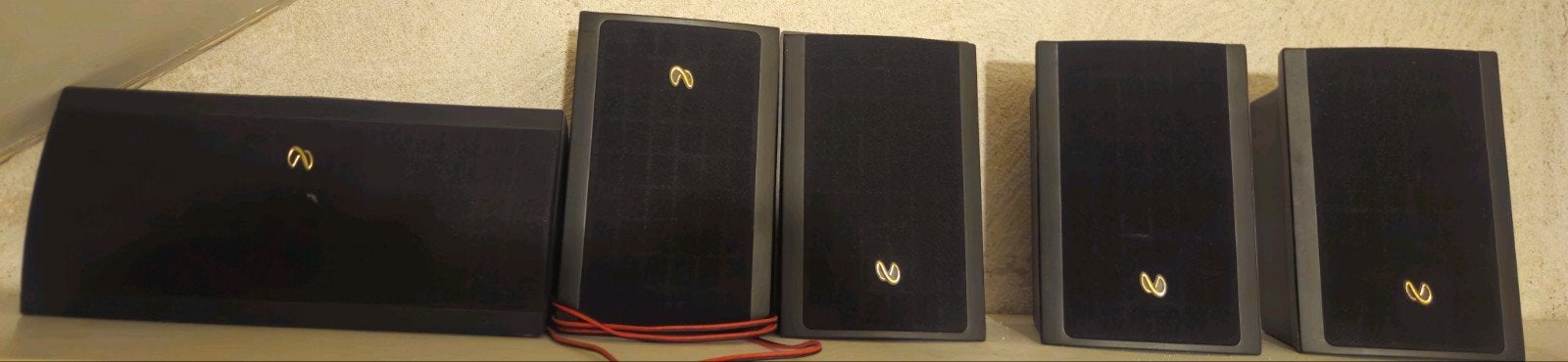 Infinity surround set, Gebruikt, Surroundset zonder subwoofer, 120 watt of meer, Ophalen