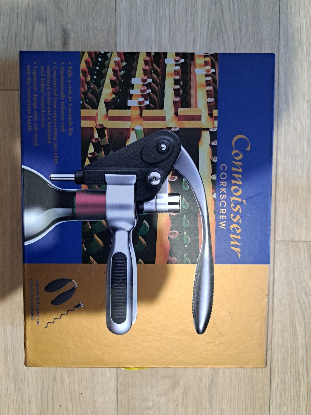 Connoisseur Kurkentrekker Set - Zo goed als nieuw, Overige typen, Ophalen of Verzenden, Zo goed als nieuw, Zwart