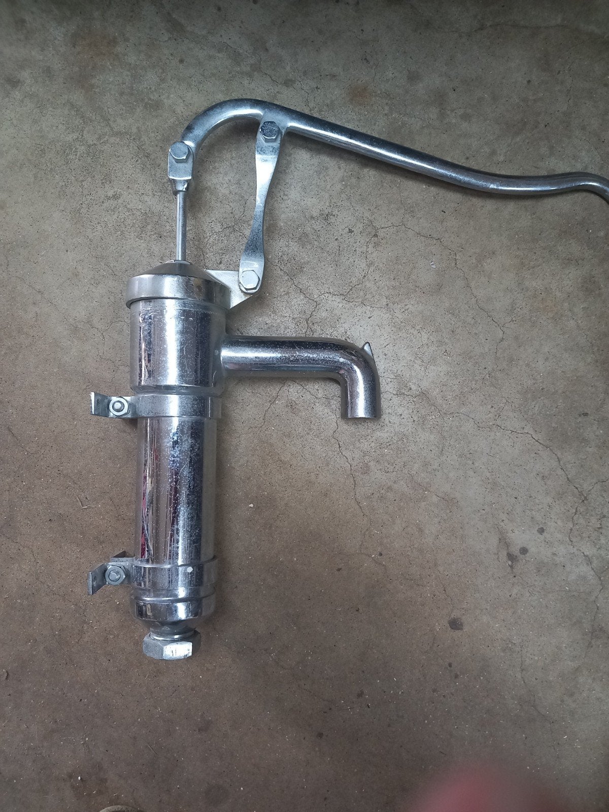 Pomp Vernikkeld koper - 57 cm lengte, Ophalen of Verzenden, Gebruikt
