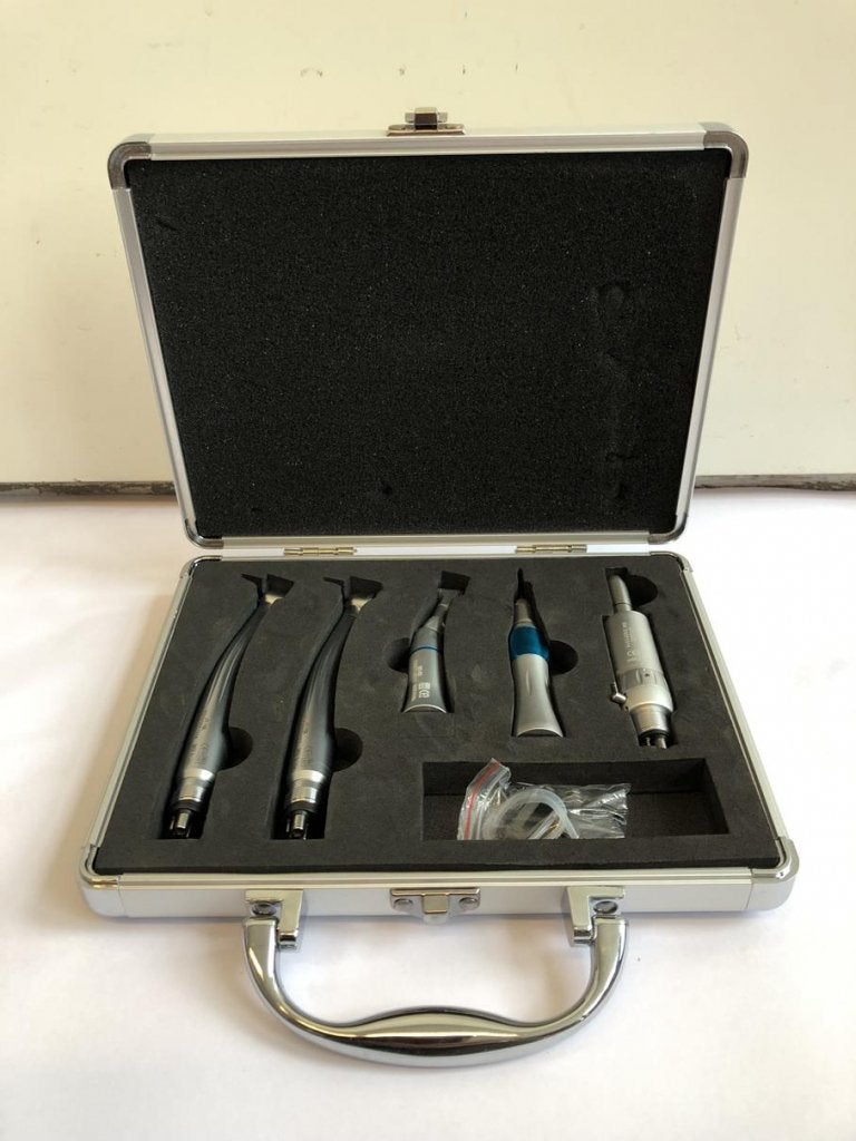 4 delige set handstukken met twee high speed handstukken