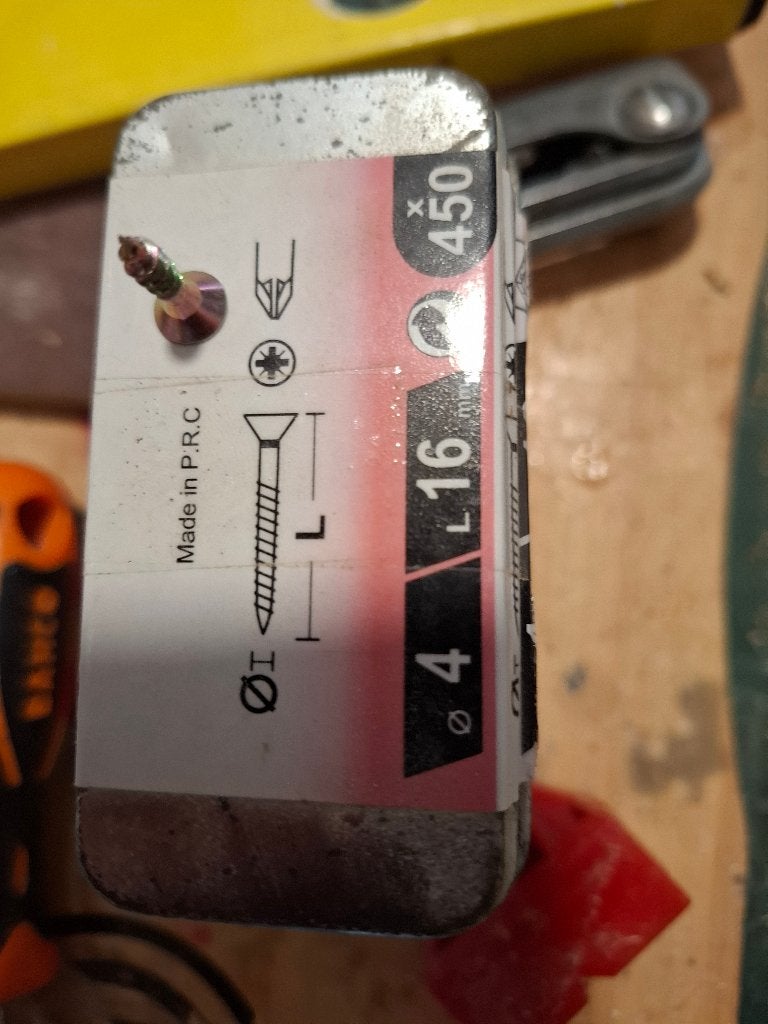 Schroeven 4x16, Ophalen of Verzenden, Zo goed als nieuw, Minder dan 50 mm, Schroeven