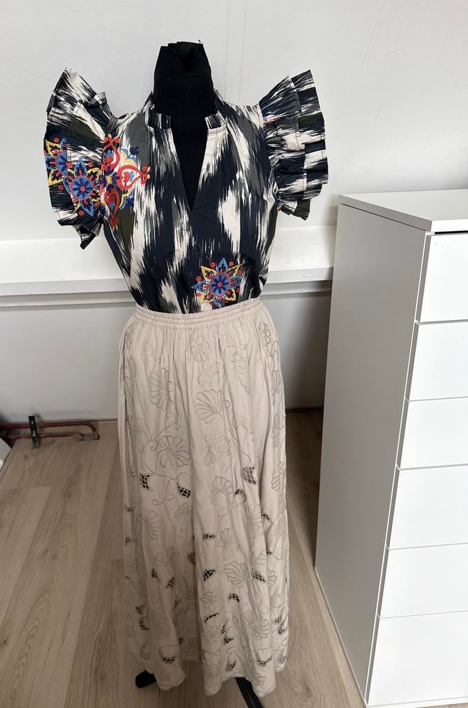 Lonneke Nooteboom blouse – katoen – maat 34, Kleding | Dames, Ophalen of Verzenden, Zo goed als nieuw, Maat 34 (XS) of kleiner