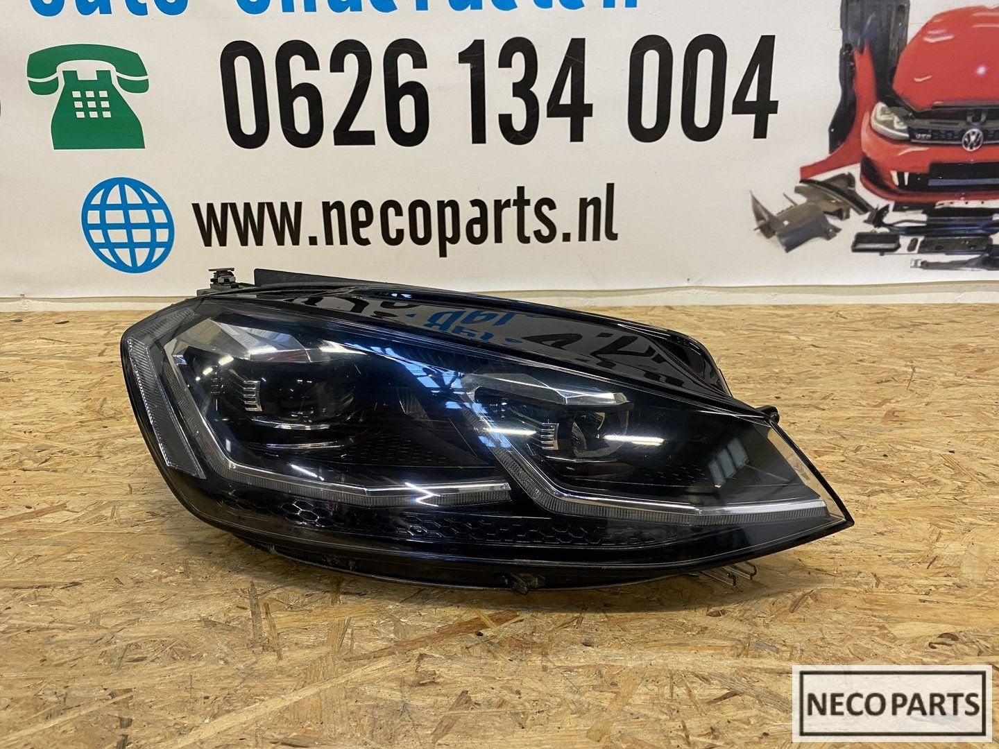 GOLF 7 7.5 R R20 FACELIFT VOL LED KOPLAMP RECHTS 5G1941060C, Auto-onderdelen, Verlichting, Gebruikt, -, Volkswagen, -