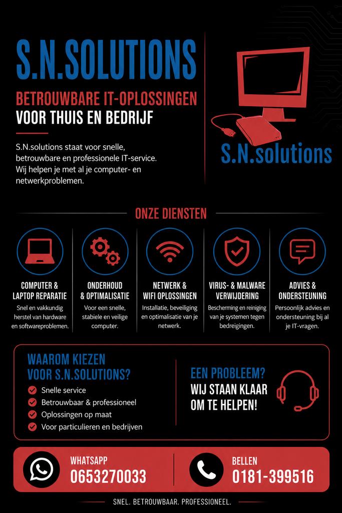 Computer stuk? Snelle reparatie & IT hulp, Computers en Software, Desktop Pc's, Ophalen of Verzenden, Onbekend