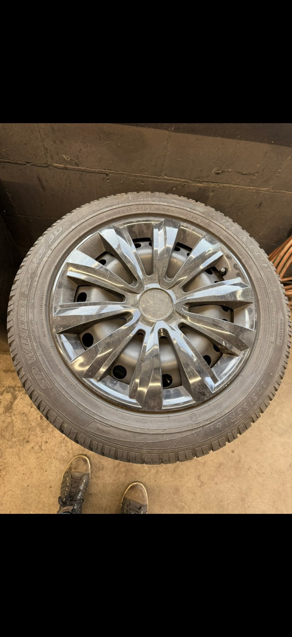 Winterbanden met velg voor Volvo V40, Ophalen, Gebruikt, 16 inch, Banden en Velgen