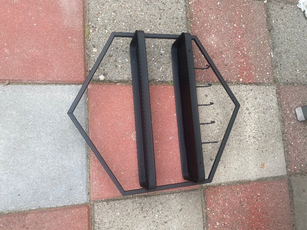 Muurdecoratie, Ophalen, Metaal, Industrieel, Wandhanger