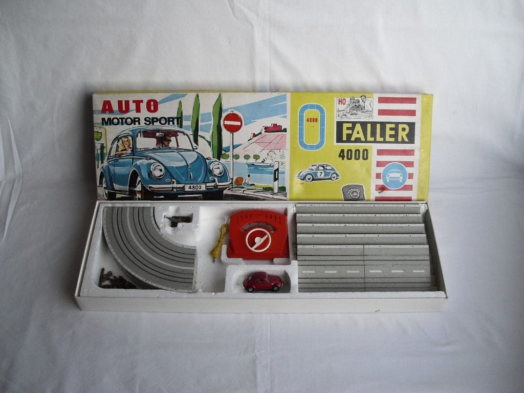 Faller AMS 4000 startset met VW kever, Overige merken, Gebruikt, Gelijkstroom, Natuur