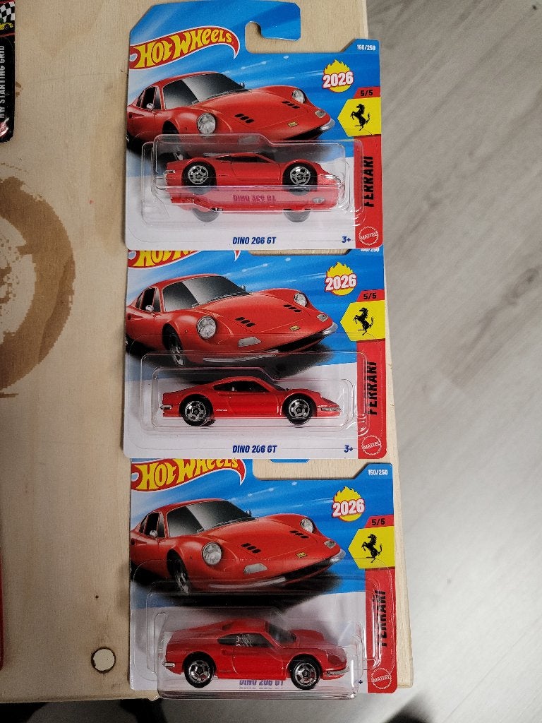 Hot wheels ferrari dino 206 GT nieuw, Ophalen of Verzenden, Nieuw, Auto