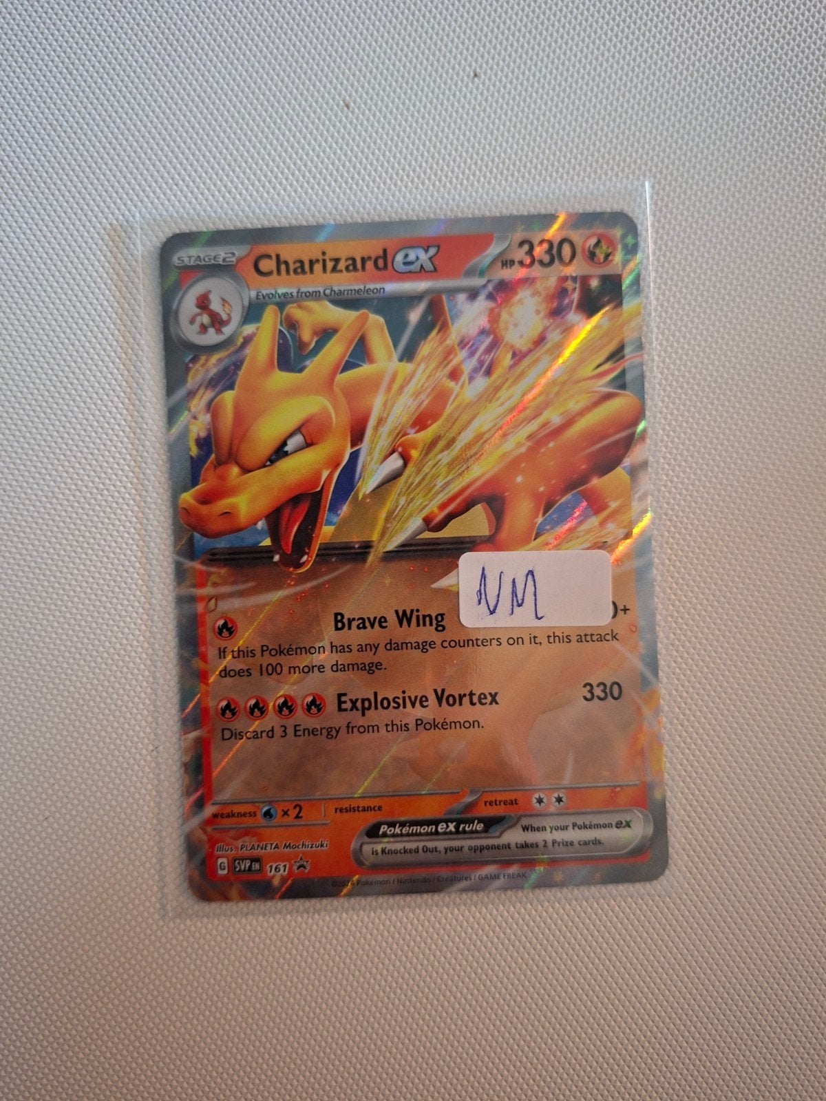 Charizard EX Pokémon Kaart - SVP promo, Hobby en Vrije tijd, Ophalen of Verzenden, Zo goed als nieuw, Losse kaart