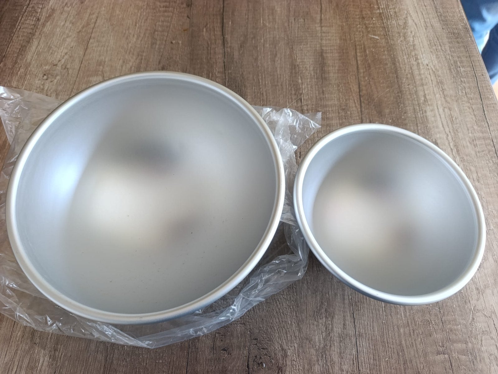 Set van 2 halfronde bakvormen van PME voor 3D taarten, Ophalen of Verzenden, Zo goed als nieuw, Taarten, Bakvorm