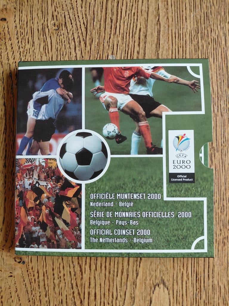 Officieel Muntenset 2000 Nederland - België UEFA EURO 2000, Ophalen of Verzenden, België, Overige waardes, Setje