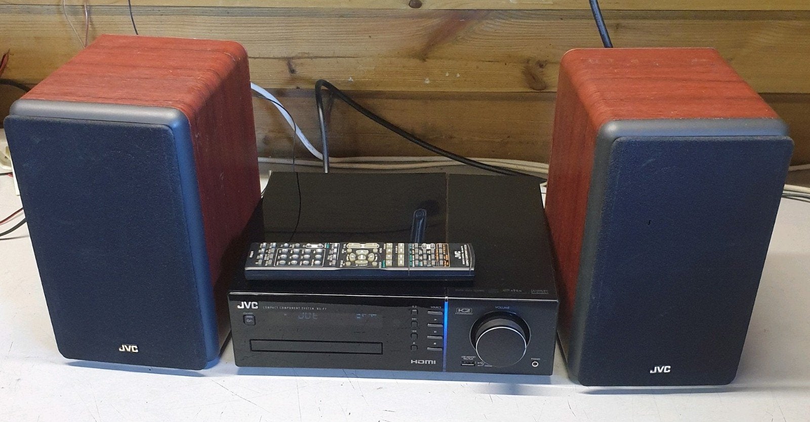 Jvc stereo set nx-f7 + afstandsbediening, Ophalen of Verzenden, JVC