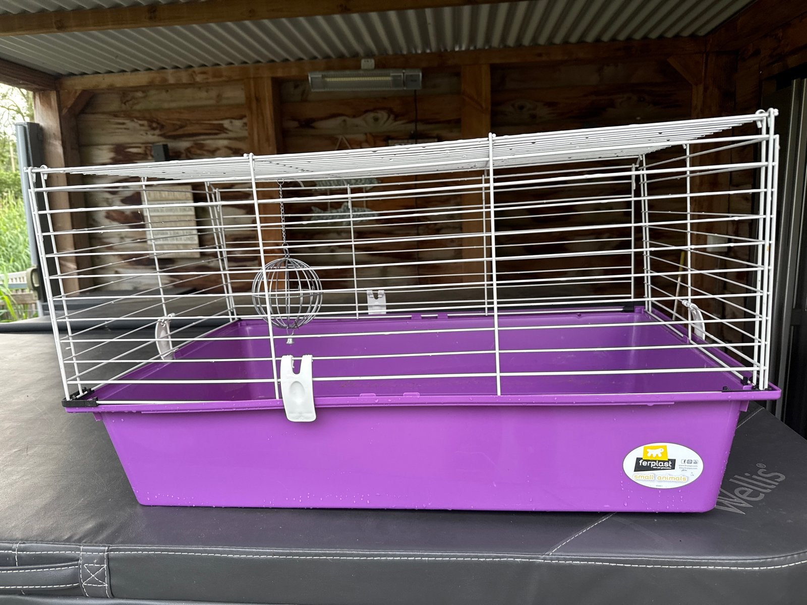 Konijnen/cavia kooi met hooibal, Kooi, 75 tot 110 cm, Cavia, Ophalen