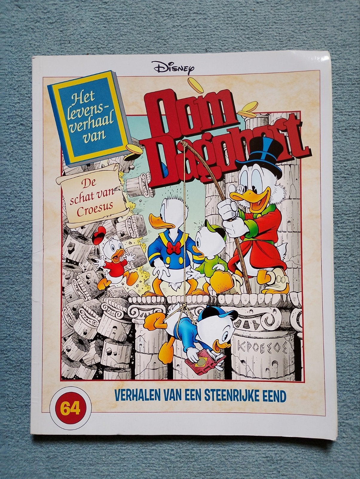 Oom Dagobert: Het levensverhaal van De schat van Croesus, Eén stripboek, Ophalen of Verzenden, Zo goed als nieuw, Carl Barks