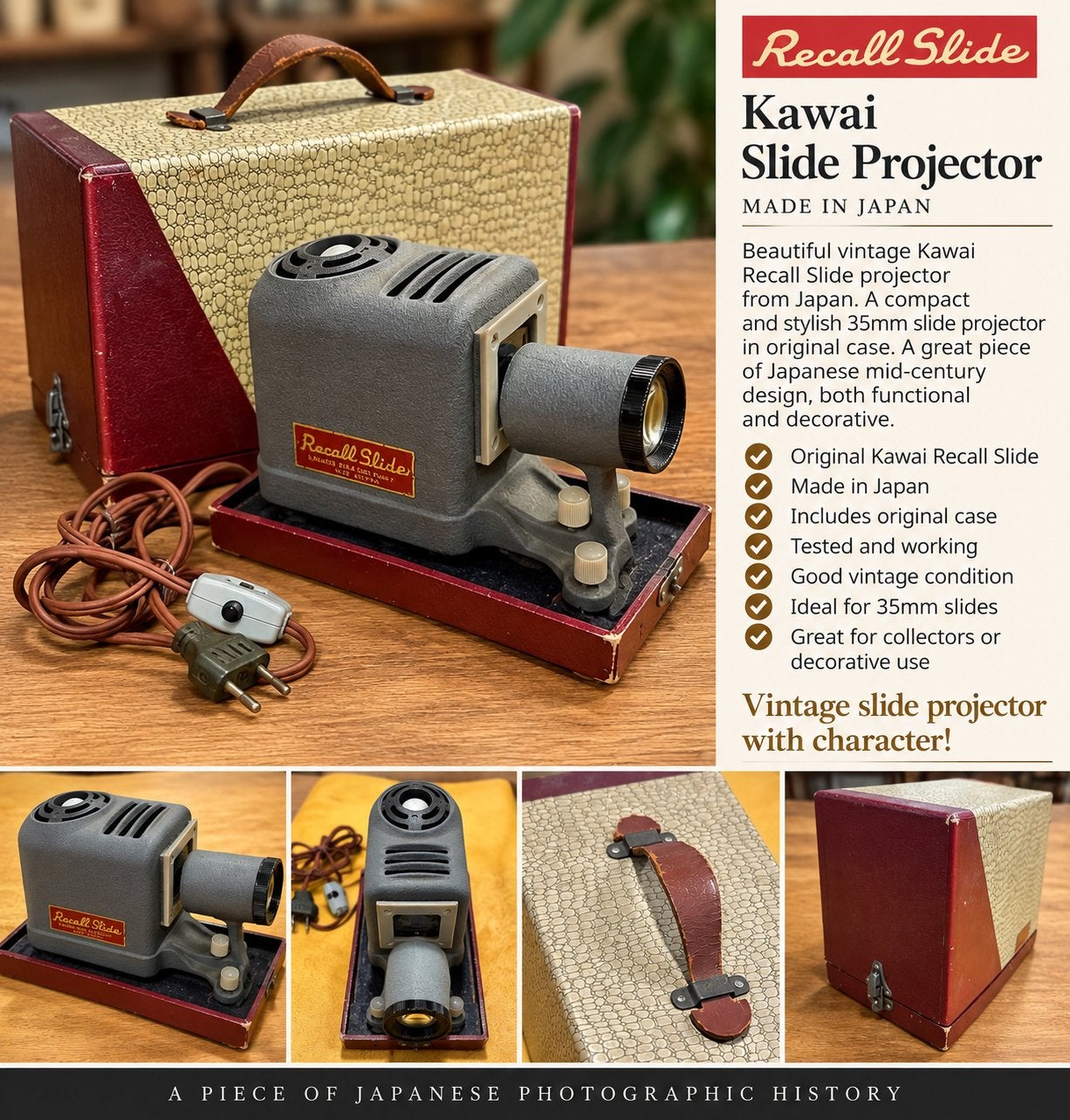 Kawai diaprojector vintage, Ophalen of Verzenden, Gebruikt