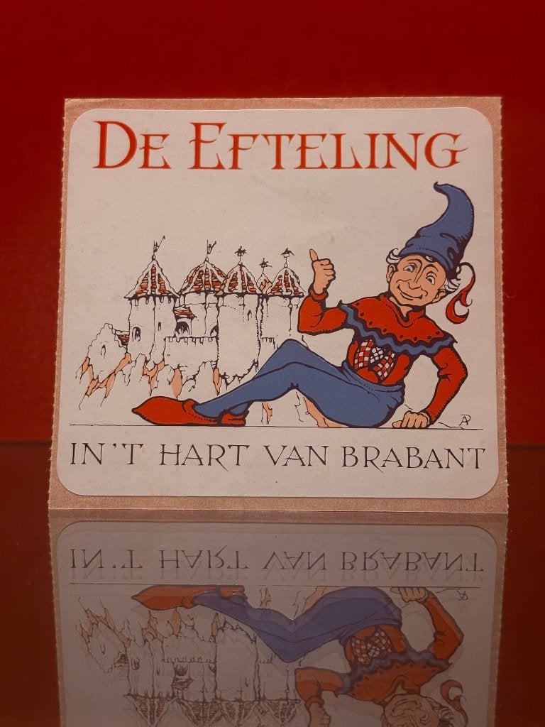 Sticker De Efteling In het hart van Brabant 7x7cm, Verzamelen, Efteling, Ophalen of Verzenden, Zo goed als nieuw, Overige typen