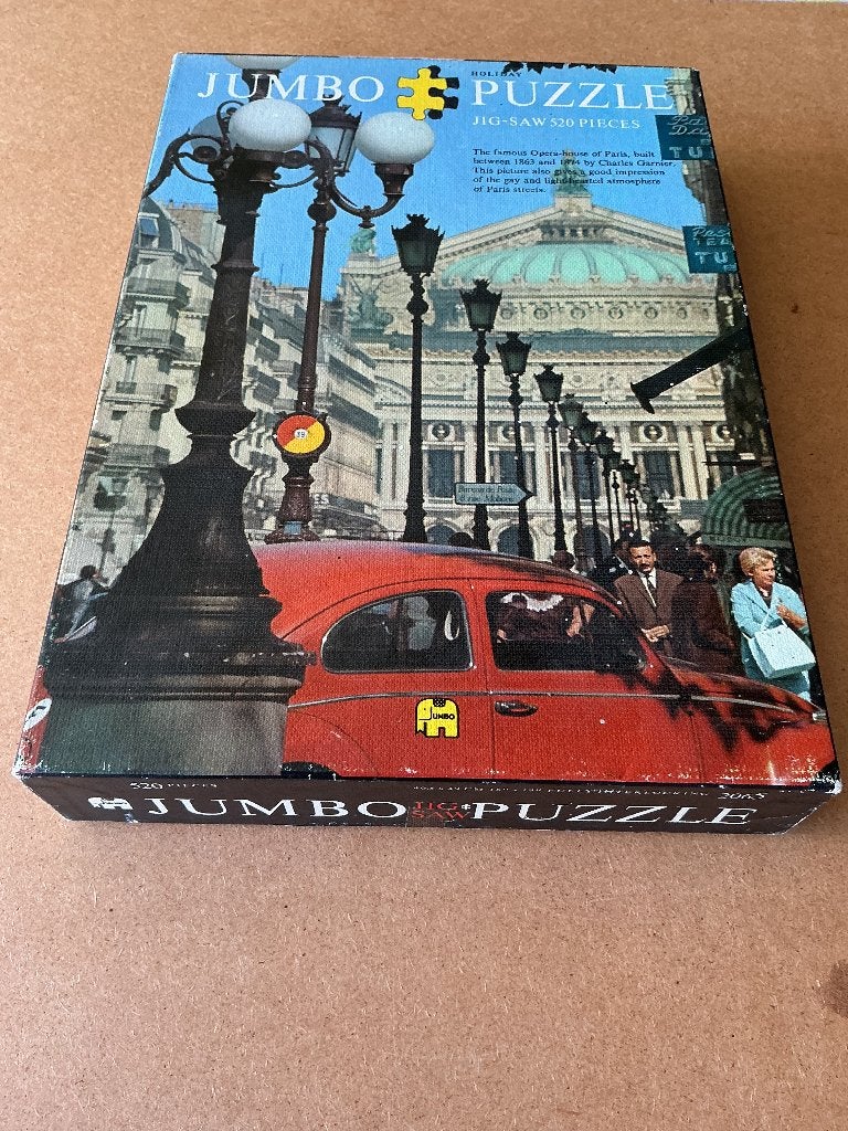 Jumbo puzzel Opera-house of Paris 520 stuks, Ophalen of Verzenden, 500 t/m 1500 stukjes, Gebruikt, Legpuzzel