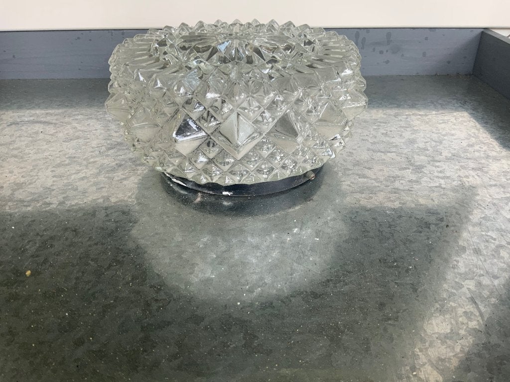 Plafondlamp, Ophalen, Vintage, Plafondlamp, Glas