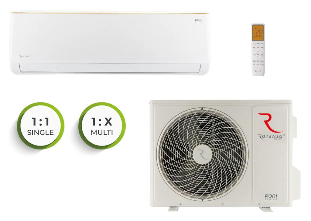 Rotenso Airco - Roni 3,5 kW, Witgoed en Apparatuur, Airco's, Koelen en Ontvochtigen, Timer, Verzenden, Minder dan 60 m³