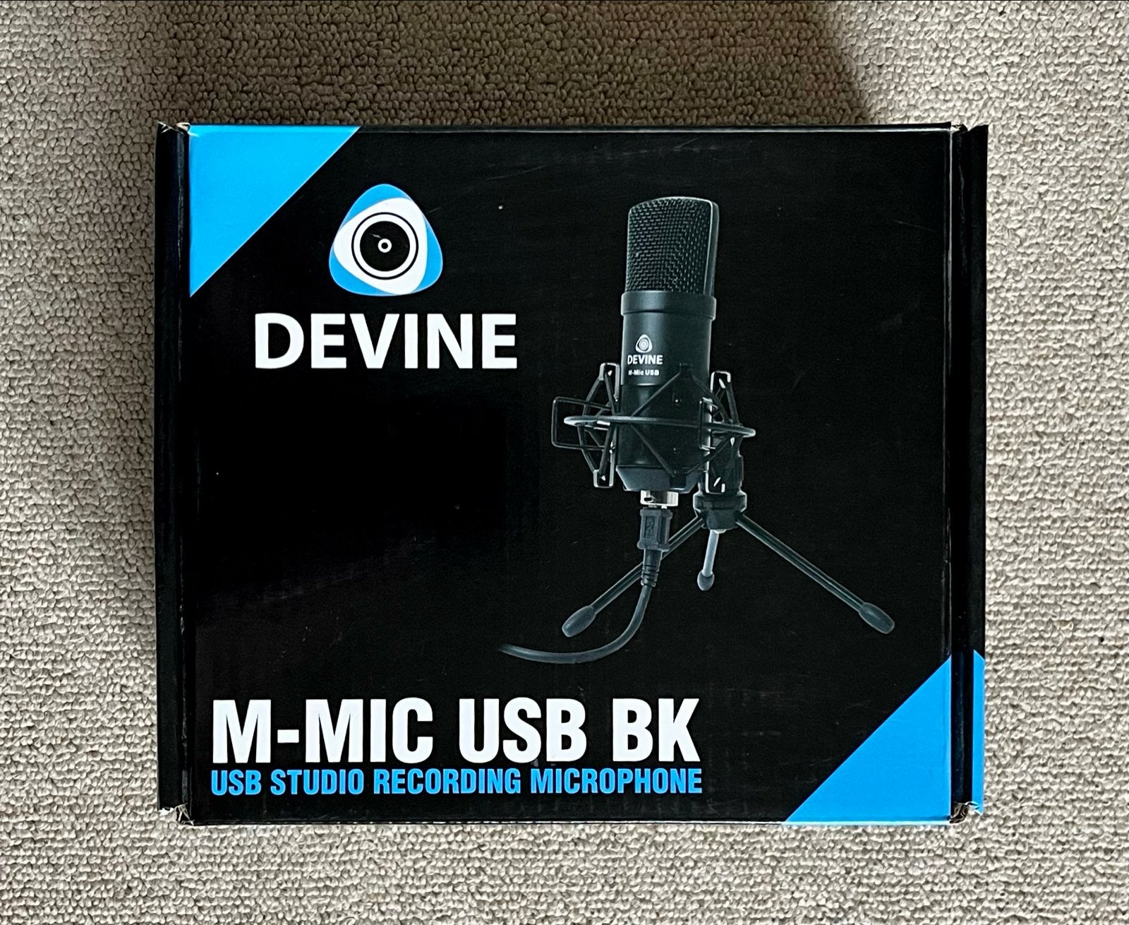 Devine M-Mic USB BK condensatormicrofoon - Zo goed als nieuw, Ophalen of Verzenden, Zo goed als nieuw, Studiomicrofoon